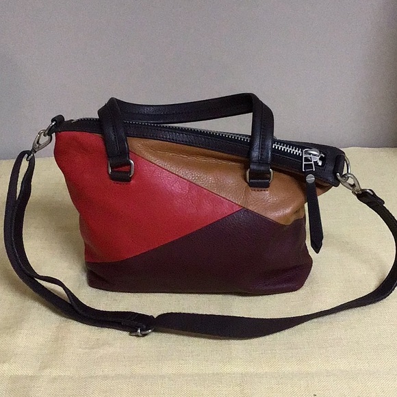 Women’s Fossil Multicolor Leather Handbag - Picture 4 of 12